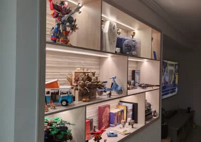Display cabinet of robots